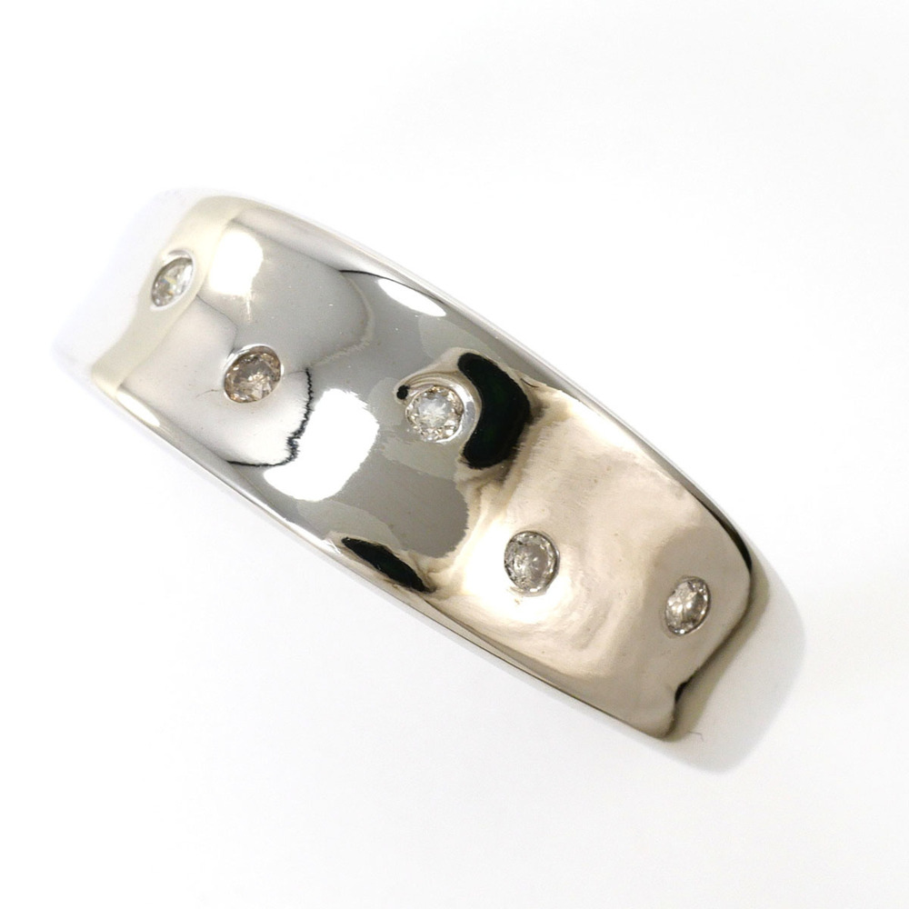 VINTAGE 18k Silver Diamond Ring